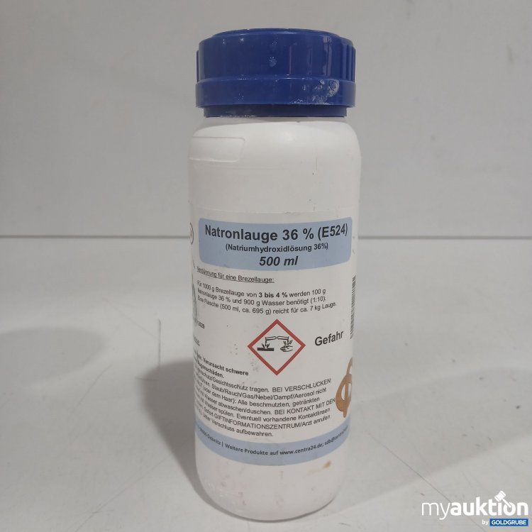 Artikel Nr. 460602: Centra 24 Natronlauge 36% (E524) 500ml 