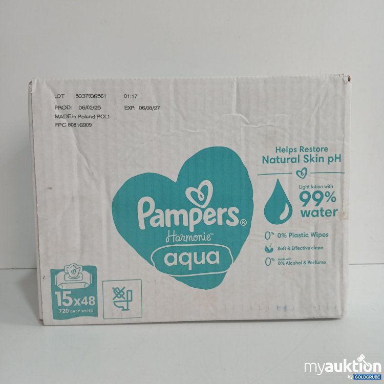 Artikel Nr. 855602 Artikel Nr. 855602: Pampers aqua Feuchttücher 15x48Stk
