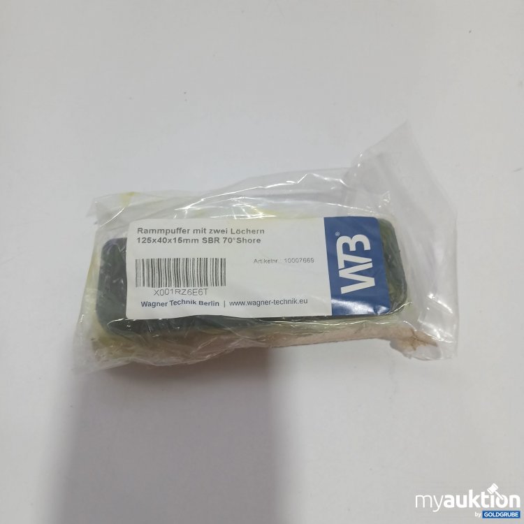 Artikel Nr. 861602: WTB Rammpuffer mit Zwei Löchern 125x40x15mm SBR 70°Shore