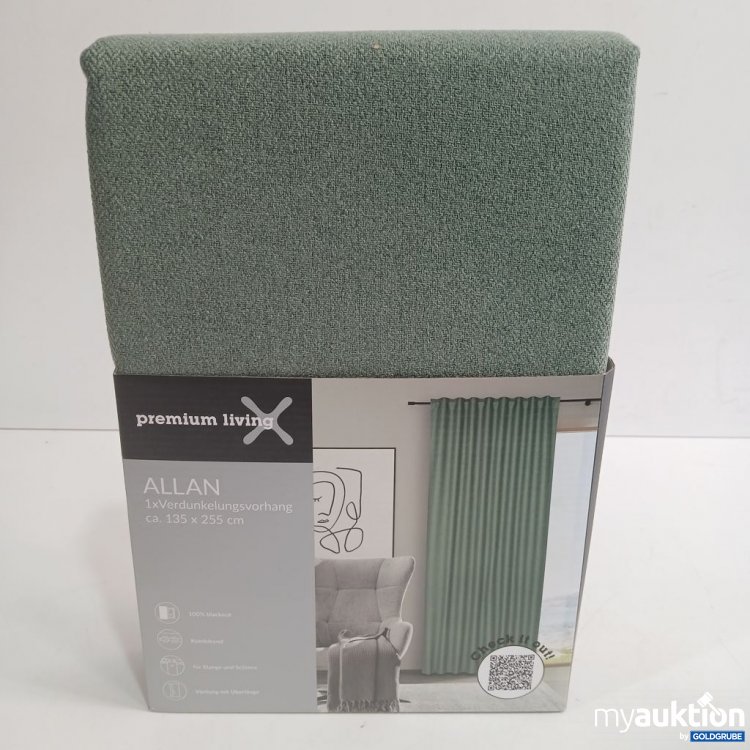 Artikel Nr. 893602: premium living Allan Verdunkelungsvorhang Allan 135x255 cm grün