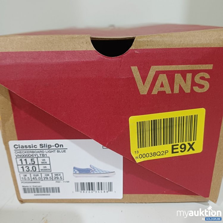 Artikel Nr. 470603: Vans Classic Slip-On Checkerboard Light Blue