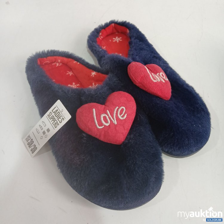 Artikel Nr. 910603: Weihnachts Hausschuhe "Love" 