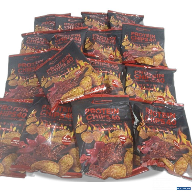 Artikel Nr. 930603 Artikel Nr. 930603: IronMaxx Protein Chips 40 hot chili Flavour 17x50g
