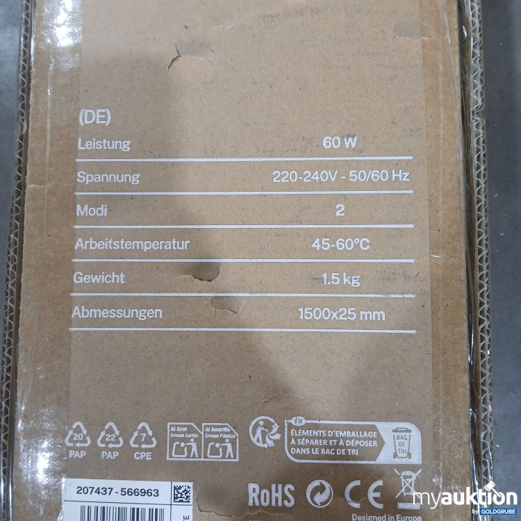 Artikel Nr. 971603 Artikel Nr. 971603: Create Warm Towel Tube 60W Electric towel rod 1500x25mm