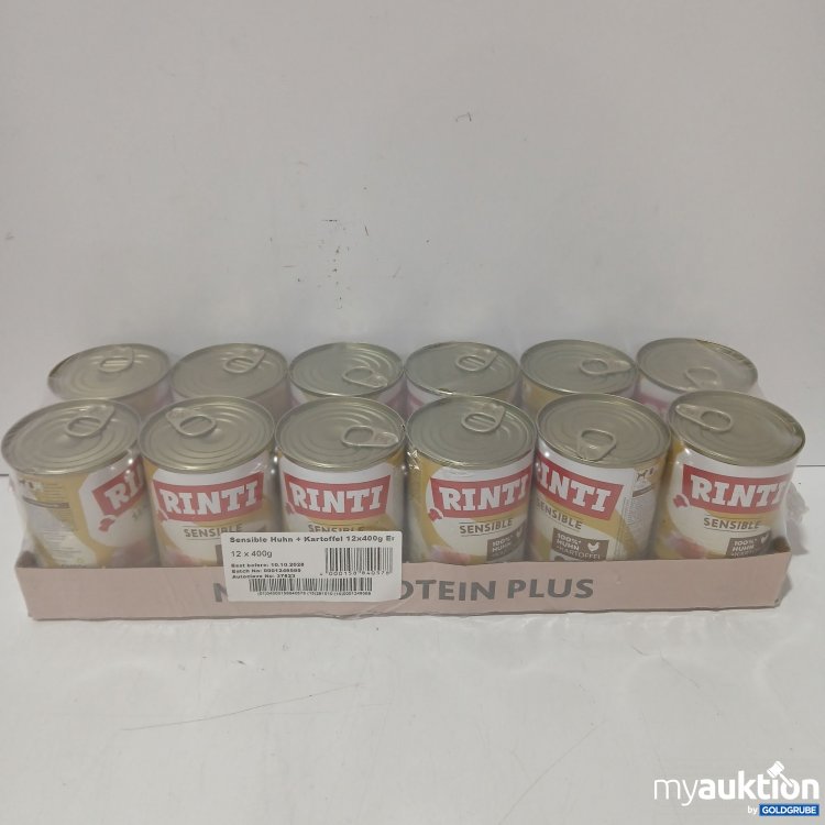 Artikel Nr. 990603: Rinti Sensible Huhn + Kartoffel je 400g 12Stk