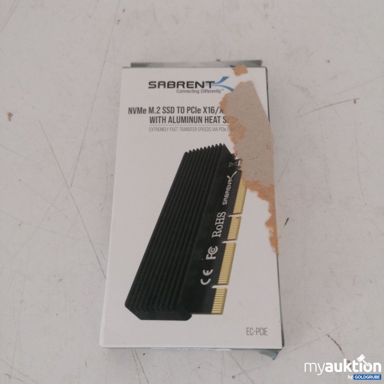 Artikel Nr. 661604 Artikel Nr. 661604: Sabrent NVMe M. 2 SSD to PCIe X16 EC-PCIE
