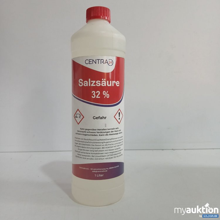 Artikel Nr. 855604 Artikel Nr. 855604: Centra Salzsäure 32% 1L