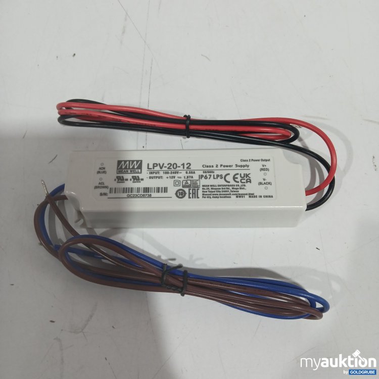 Artikel Nr. 865604: Mean well Class 2 Power Supply LPV-20-12 