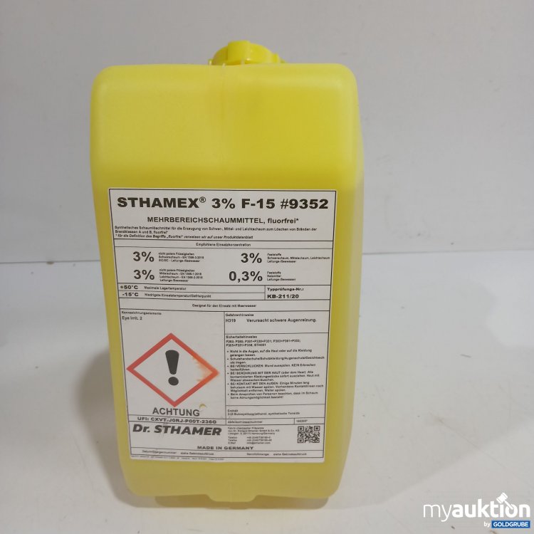 Artikel Nr. 951604: Sthamex 3% F-15 #9352 Mehrbereichschaummittel fluorfrei 20L 