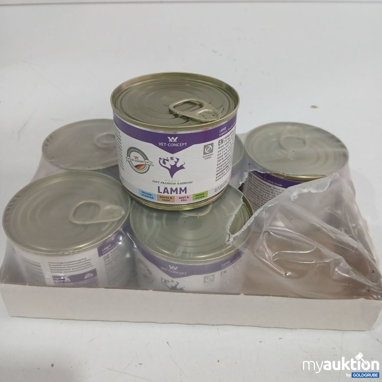 Artikel Nr. 986604: Vet Concept Hundefutter Lamm 6x200g