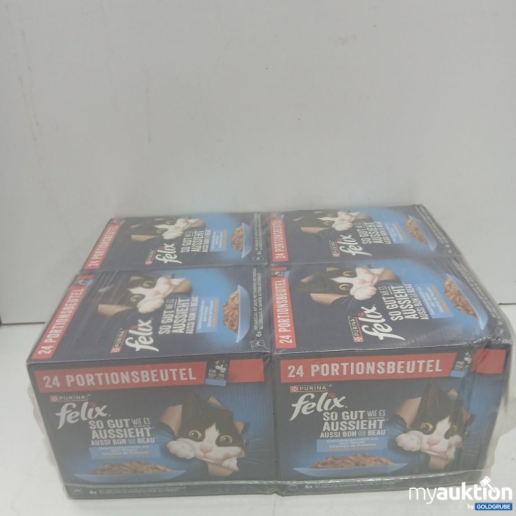 Artikel Nr. 468605 Artikel Nr. 468605: 4x Pack Purina Felix Katzenfutter je 24 Portionsbeutel