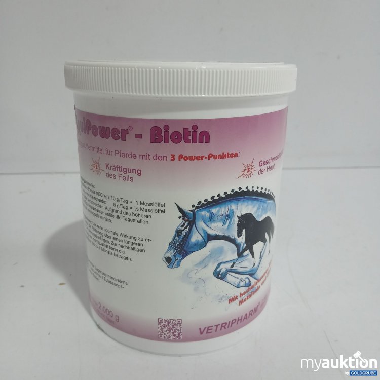 Artikel Nr. 870605 Artikel Nr. 870605: EquiPower Biotin 2000g