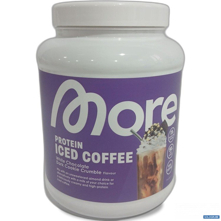 Artikel Nr. 891605: More Protein Iced Coffee white Chocolate Dark Cookie Crumble Flavour 500g