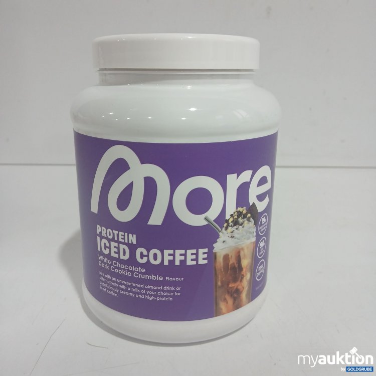 Artikel Nr. 891605: More Protein Iced Coffee white Chocolate Dark Cookie Crumble Flavour 500g
