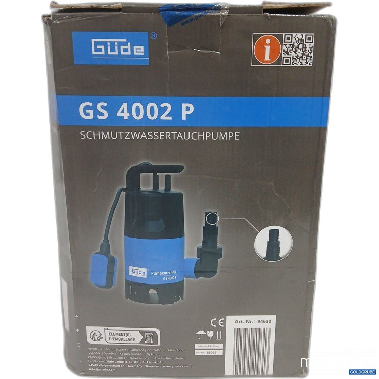 Artikel Nr. 963605: Güde Schmutzwassertauchpumpe GS4002P 