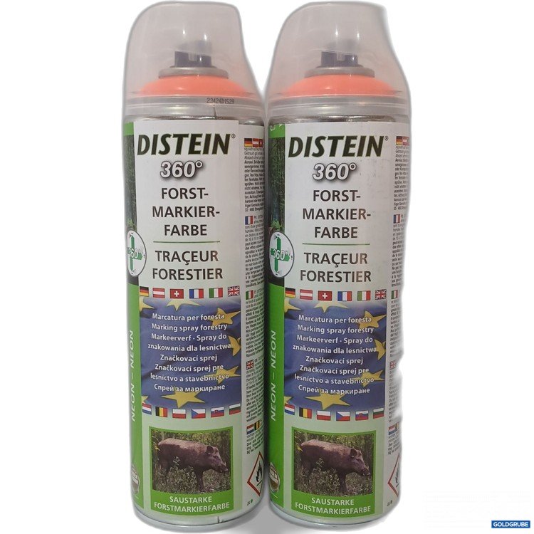 Artikel Nr. 967605: Distein Forwtmarkier Farbe 360Grad, Orange 2×500ml 