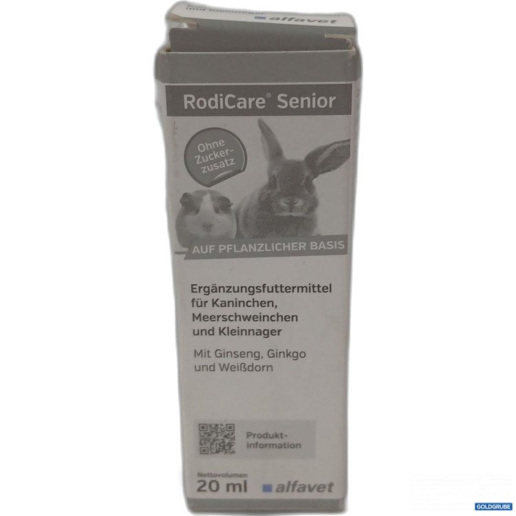 Artikel Nr. 995605 Artikel Nr. 995605: RodiCare Senior Ergänzungsfuttermittel für Kaninchen, Meerschweinchen und Kleinnager 20ml