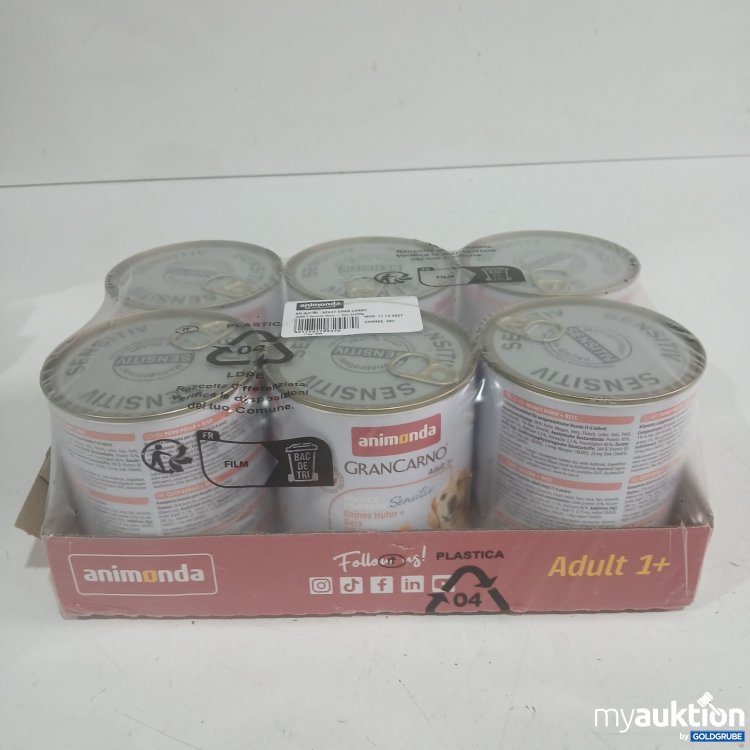 Artikel Nr. 986606: Animonda GranCarno Adult1+ Hundefutter sensitiv Huhn+Reis 6x800g