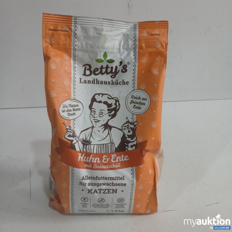 Artikel Nr. 998606: Betty's Landhausküche Katzenfutter Huhn & Ente mit Borretschöl 1,4kg 