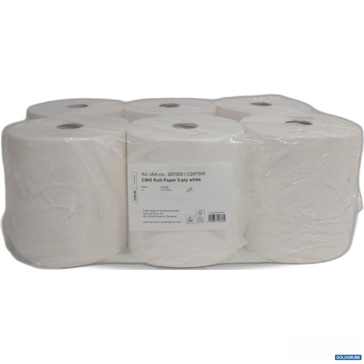 Artikel Nr. 894607: CWS Roll Paper 2ply white 6Rollen 
