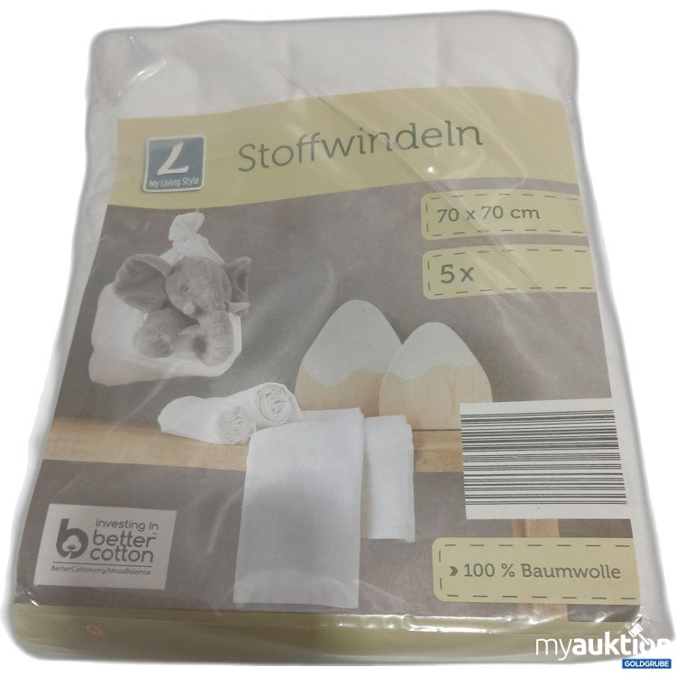 Artikel Nr. 913607: Stoffwindeln 70x70cm 5x