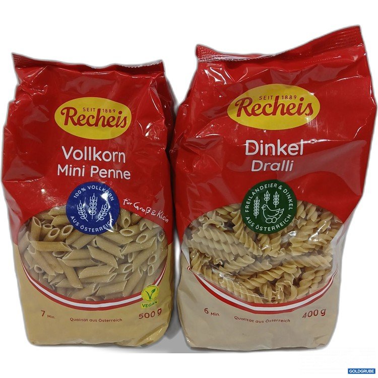 Artikel Nr. 954607: Set Recheis Vollkorn Mini Penne 500g & Dinkel Dralli 400g 