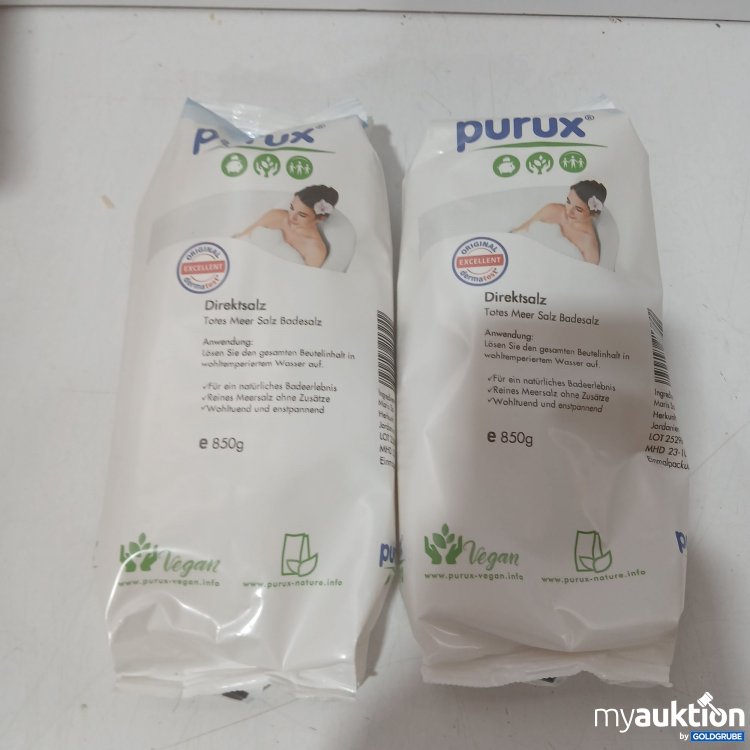 Artikel Nr. 993607: Purux Direktsalz Totes Meer Badesalz 850g 2Stk
