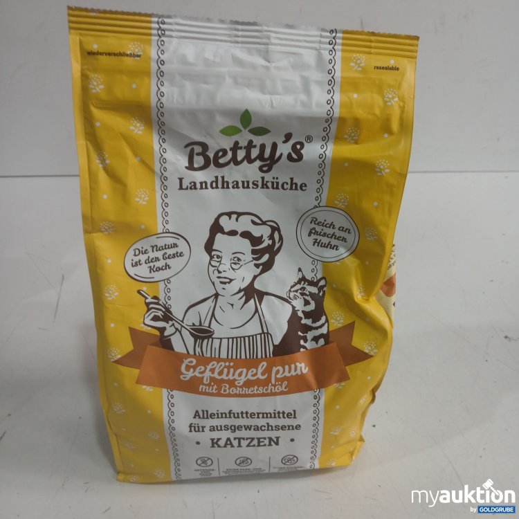 Artikel Nr. 998607: Betty's Landhausküche Katzenfutter Geflügel Pur mit Borretschöl 1,4kg 
