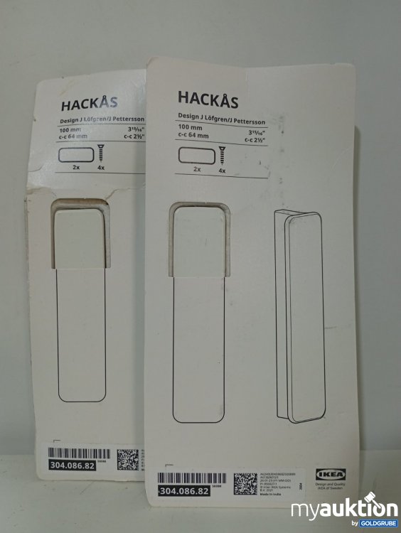 Artikel Nr. 471608 Artikel Nr. 471608: IKEA HACKÅS Griff 100 mm 2 x 2 Stk. Art.-Nr. 304.086.82