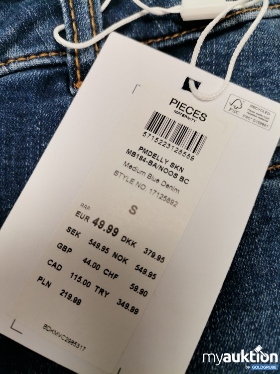 Artikel Nr. 727608: Pieces Überbauch Jeans 