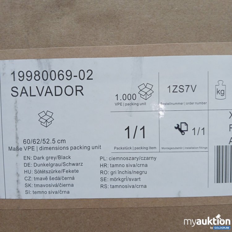 Artikel Nr. 801608: Livetastic Salvador Stuhl 19980069-02 dunkelgrau/schwarz 