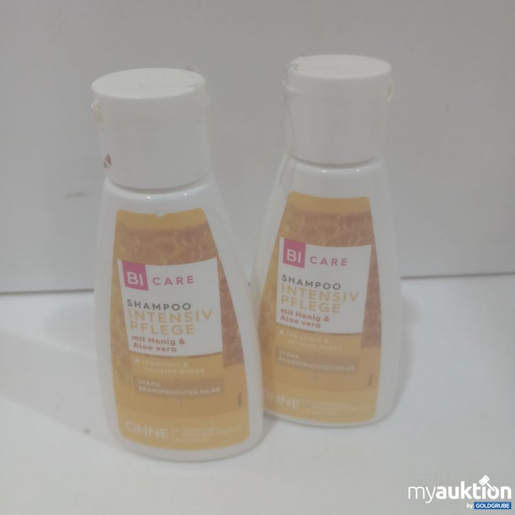 Artikel Nr. 873608 Artikel Nr. 873608: BiCare Shampoo Intensiv Pflege Honig &Aloevera 2×50ml