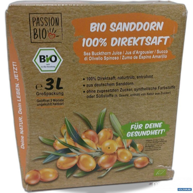 Artikel Nr. 898608: Passion Bio Sanddorn 100% Direktsaft 3l 
