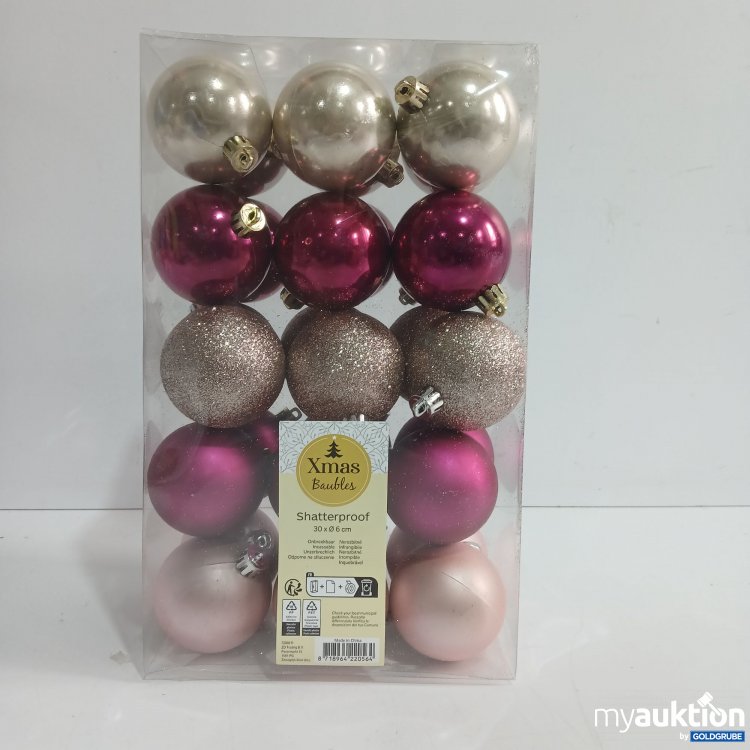 Artikel Nr. 910608 Artikel Nr. 910608: Xmas Baubles Shatterproof 30Stk