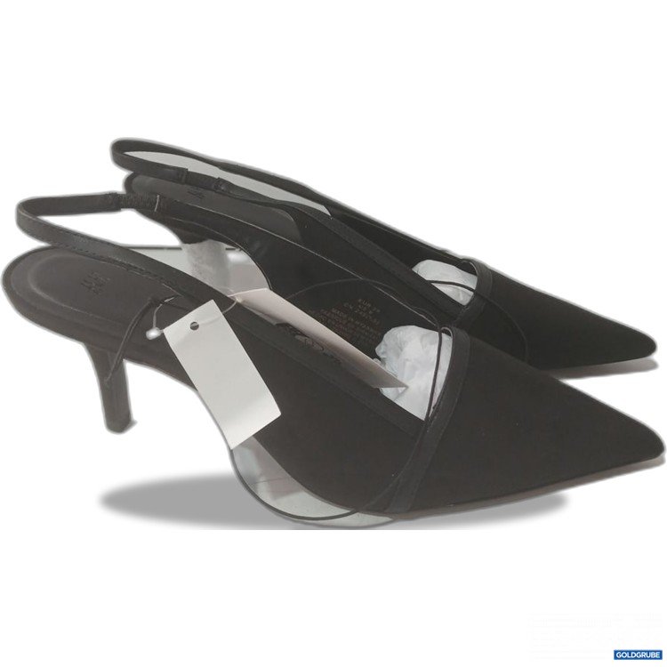 Artikel Nr. 939608 Artikel Nr. 939608: H&M schwarze Slingback-Pumps mit spitzem Schuhdesign, Größe 39