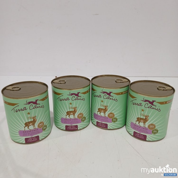 Artikel Nr. 950608: Terra Canis Grain Free Wild mit Kartoffel Apfel und Preiselbeere 4x800g 