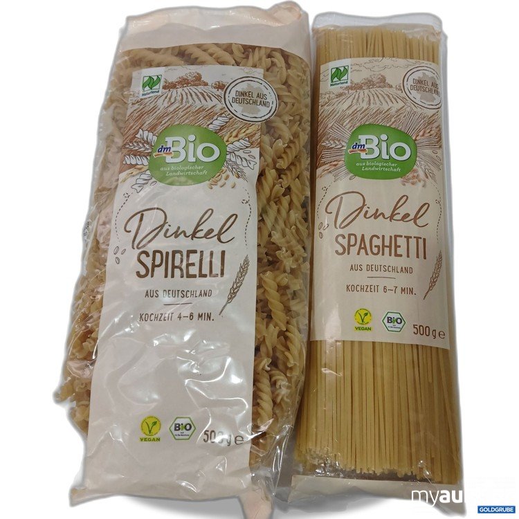 Artikel Nr. 954608: Set DM Bio Dinkel Spirelli 500g & Dinkel Spaghetti 500g 