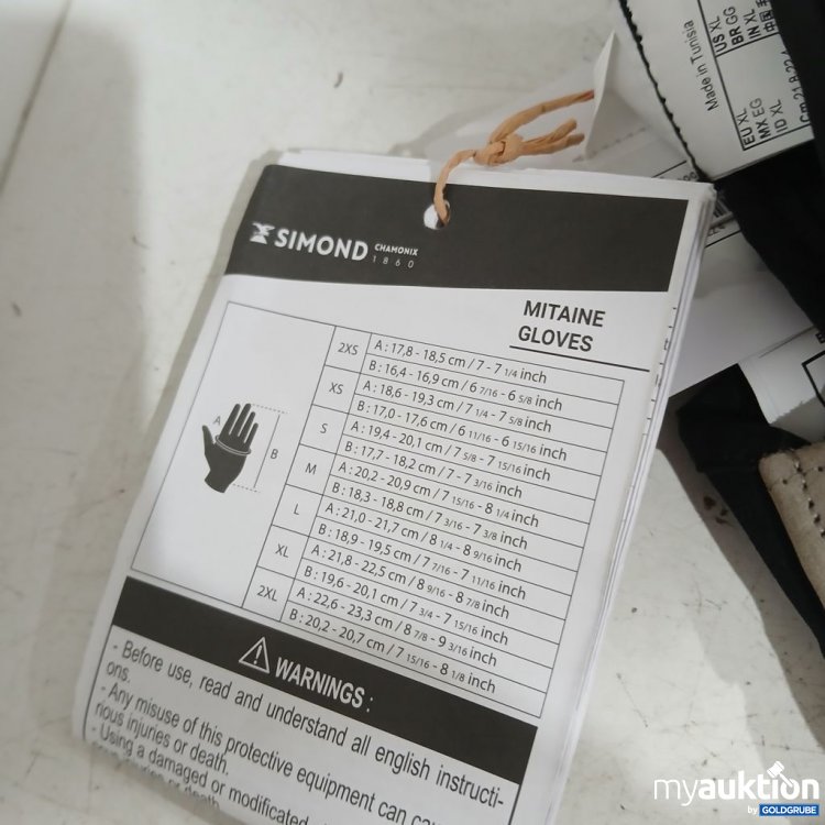 Artikel Nr. 934609 Artikel Nr. 934609: SIMOND Mitaines Handschuhe