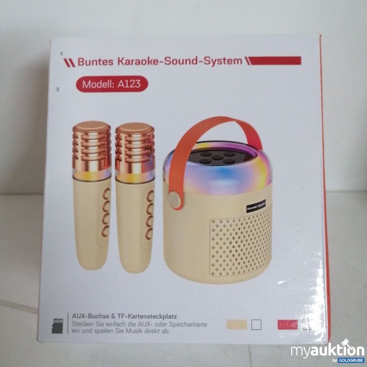 Artikel Nr. 819610 Artikel Nr. 819610: Buntes Karaoke Sound System Modell A123