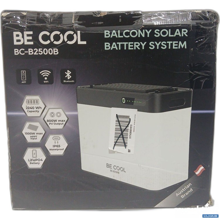 Artikel Nr. 885610: Be Cool Balcony Solar Battery System BC-B2500B 