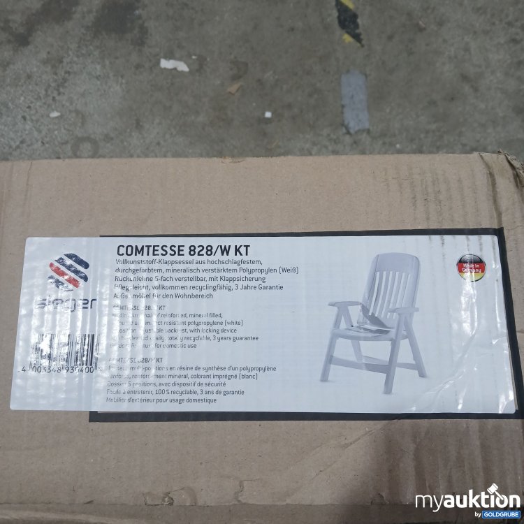 Artikel Nr. 899610 Artikel Nr. 899610: Sieger Vollkunststoff Klappsessel Comtesse 828/W KT