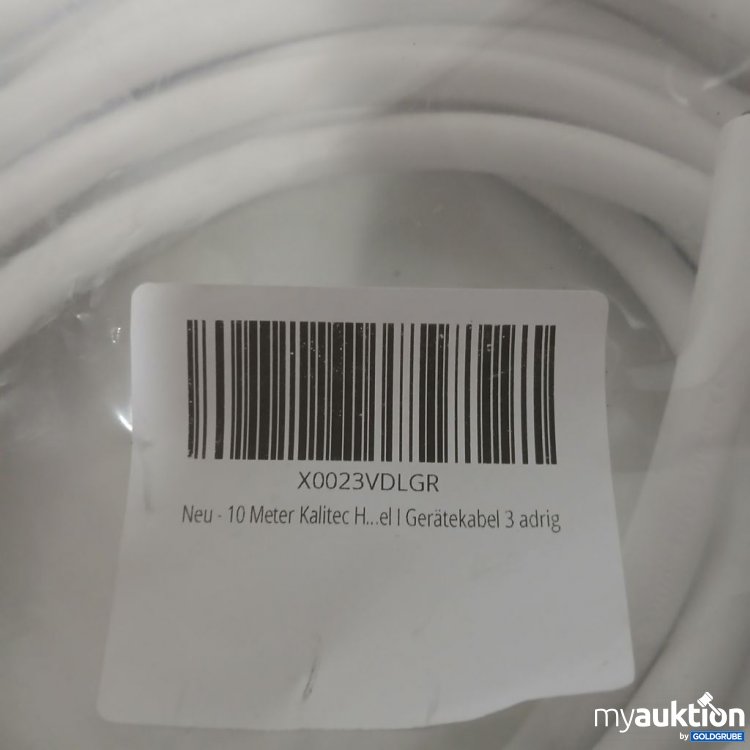 Artikel Nr. 918610 Artikel Nr. 918610: Kalitec Geräte-Kabel 3 adrig