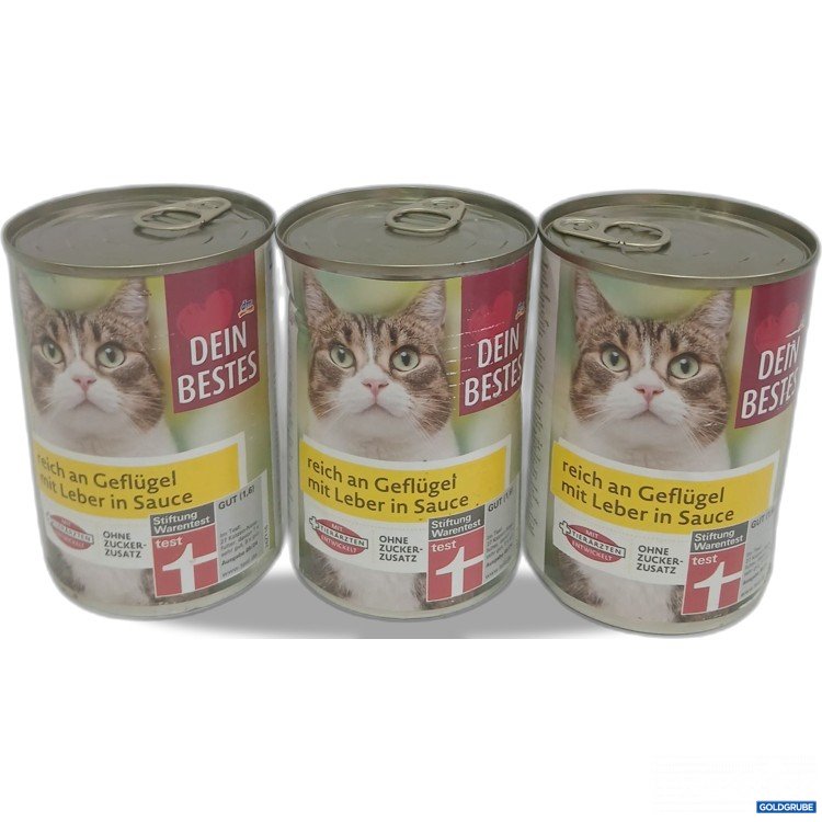 Artikel Nr. 984610: Dein Bestes Katzenfutter Geflügel & Leber in Sauce 415g 3Stk 