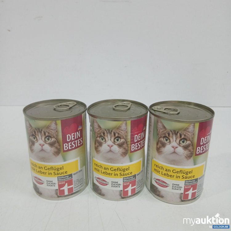 Artikel Nr. 984610: Dein Bestes Katzenfutter Geflügel & Leber in Sauce 415g 3Stk 