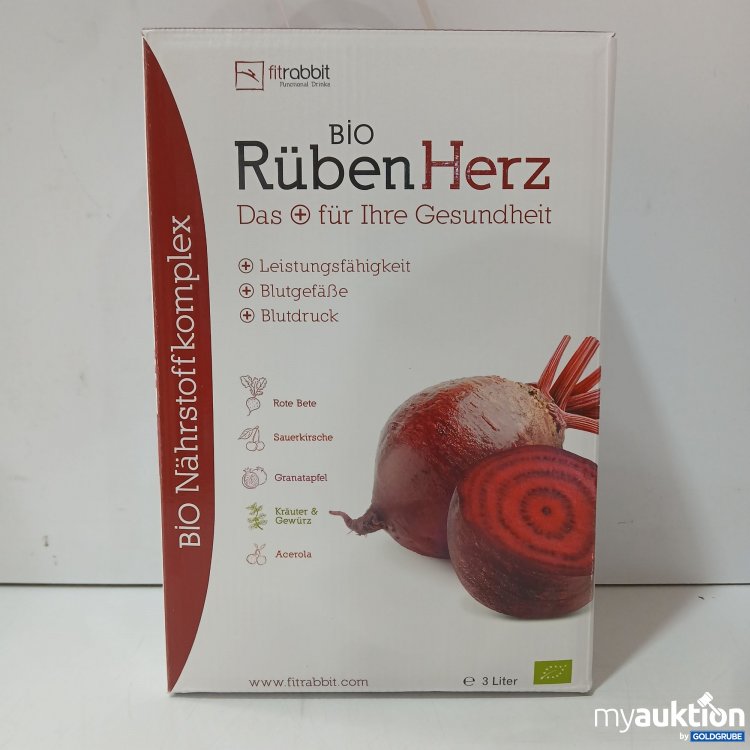 Artikel Nr. 985610 Artikel Nr. 985610: Fitrabbit Functional Drinks Bio Rüben Herz 3L