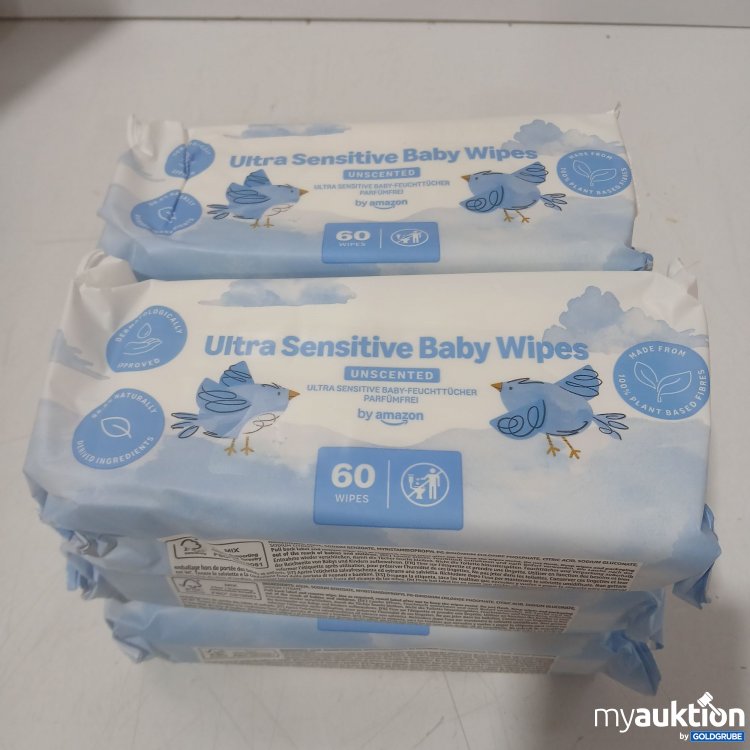 Artikel Nr. 993610 Artikel Nr. 993610: By Amazon Baby Ultra Sensitive Baby Wipes 60Stk 6Pack