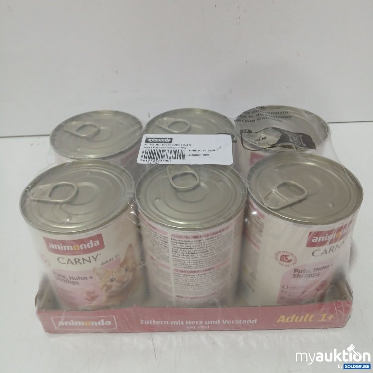 Artikel Nr. 995610 Artikel Nr. 995610: Animonda Carny Katzenfutter Pute, Huhn + Shrimps je 400g 6Stk