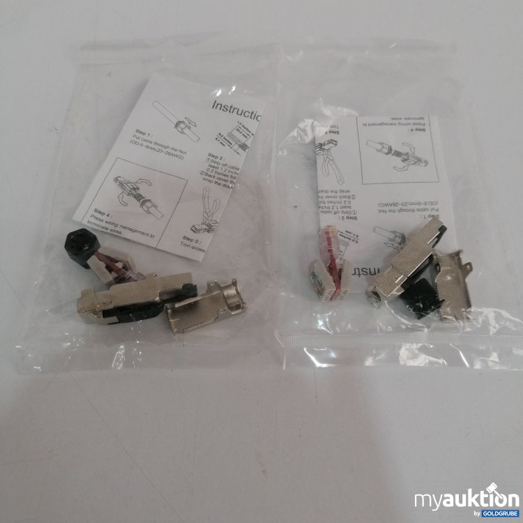 Artikel Nr. 827611 Artikel Nr. 827611: 2x Feldkonfektionierbarer Stecker T568A T568B, 906 12,