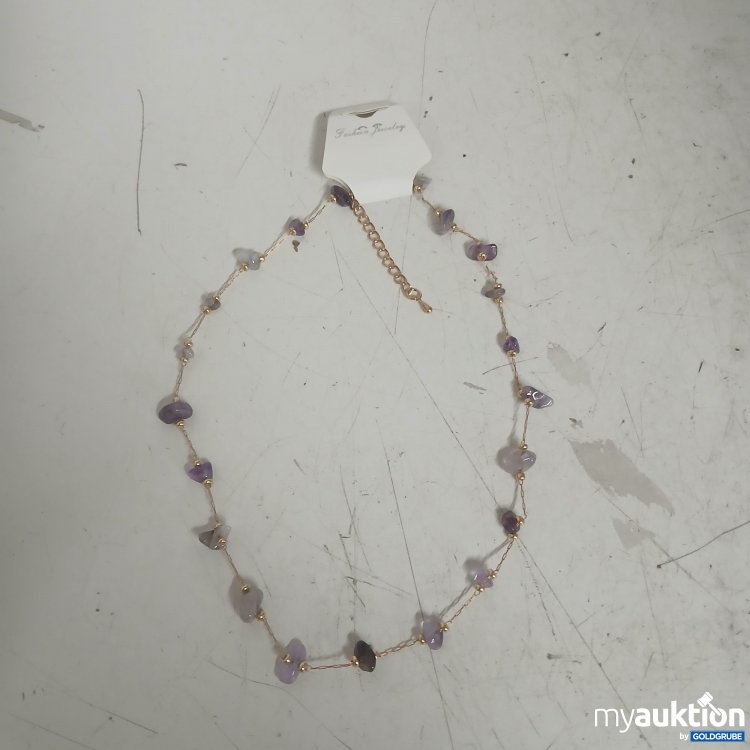 Artikel Nr. 831611 Artikel Nr. 831611: Amethyst-Halskette mit Goldkette
