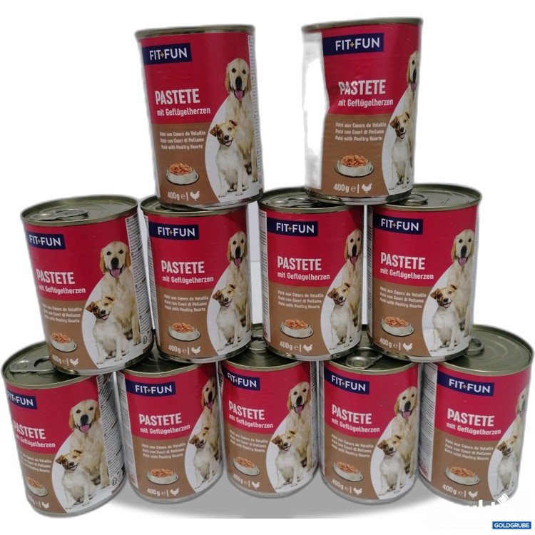 Artikel Nr. 888611: Fut +Fun Hundefutter Pastete mit Geflügelherzen 11x400g